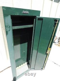 VG Locking Gun Cabinet w Key Green Sentinel Heavy Duty Metal Storage 55Tx21Wx10D