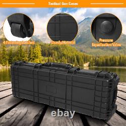 VILOBOS 38 48 Tactical Rifle Hard Case Gun Storage Foam Insert with Wheel + Lock