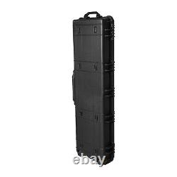 VILOBOS 38 48 Tactical Rifle Hard Case Gun Storage Foam Insert with Wheel + Lock