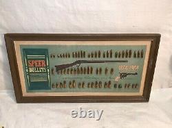 Vintage 1864-1964 SPEER BULLET Store Display 100yr Reloading Antique GUN RIFLE