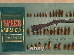 Vintage 1864-1964 SPEER BULLET Store Display 100yr Reloading Antique GUN RIFLE