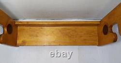 Vintage Handcrafted Rustic 3 Rifle Gun Wall Hanging Display Wood Storage Rack