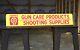 Vintage Hopper Gun Shop Shooting Supplies Metal Store Display Sign Ammo Rifle