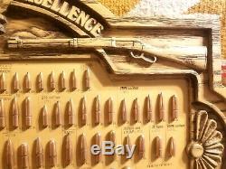 Vintage Hornady Bullet Board Cartridge Store Display Pristine Rifle Pistol Gun
