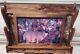 Vintage Rustic Wood Rifle Gun Wall Mount Display Storage Rack Deer