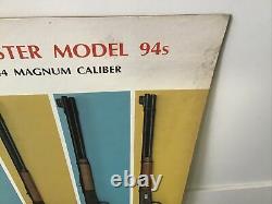 Vintage Winchester Model 94s Store Display Sign Hunting Gun Rifle 44 Magnum