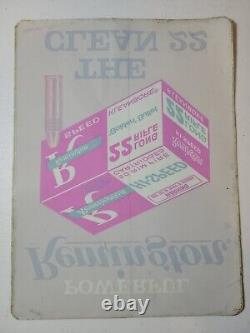 Vintage c. 1960s Remington 22 Long Rifle Gun Ammunition Store Advertising Decal