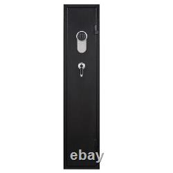 WILLAYOK Digital Keypad Gun Rifle Cabinet Steel Storage Security Cabinet Black