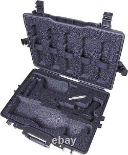 Waterproof Gun Storage Hard Case with Foam for FN PS90 or P90 Rifle & Magazines