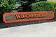 Winchester Guns Ammo Rifle Dealer Hunting Store Vintage Sign Display Wood 1960's