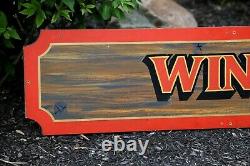 Winchester Guns Ammo Rifle Dealer Hunting Store Vintage Sign Display wood 1960's