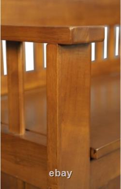 Wood Locking Gun Concealment Entryway Bench with Felt Barrel Rest 5 Gun Storage