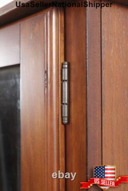 Wooden 8 Gun Cabinet Safe Furniture Rifle Shotgun Firearms Storage Security Lock