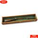 Wooden Gun Display Case Hardwood Wall Mount Storage Rifle Rack Glass Lid Lock