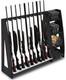 Wooden Gun Rack With Holder, Indoor Floor Standing Rifle Rack, Black