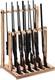 Wooden Rifle Rack Floor Standing Holder Indoor Rifle Gun Display Rack Organizer