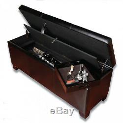 XL Gun Safe Fireproof Hidden Rifle Shotgun Pistol wth Cushion Lock Storage Bench