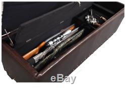 XL Gun Safe Fireproof Hidden Rifle Shotgun Pistol wth Cushion Lock Storage Bench