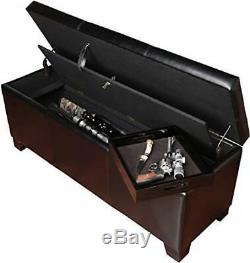 XL Gun Safe Fireproof Hidden Rifle Shotgun Pistol wth Cushion Lock Storage Bench