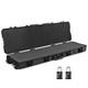 Xcceries 53 Hunting Rifle Long Gun Hard Case Waterproof Roller Tsa Padlock