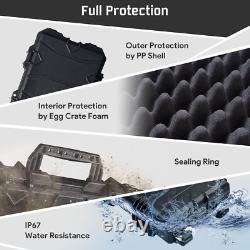 Xcceries 53 Hunting Rifle Long Gun Hard Case Waterproof Roller TSA Padlock