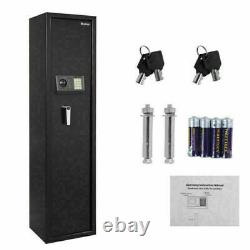 ZOKOP Electronic 5 Rifle Gun Storage Safe Large Security Cabinet with Lock Box